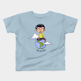 Peace out bro ! Escape to a calm mind Kids T-Shirt